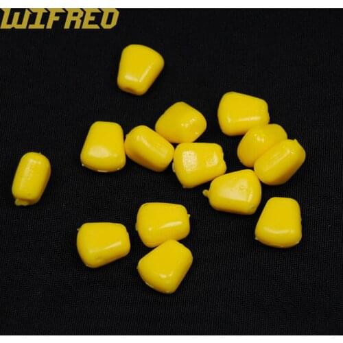Wifreo 100PCS/Pack Soft Plastic Fake Corn Maize for Carp Fishing Artificial Carping Bait for Popup etc. Rigs