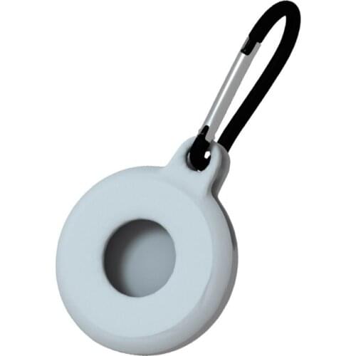 28EA Protective Cover Soft Silicone Case for AirTags Location Tracker, Smart Accessories Protector with Anti-lost Keychain