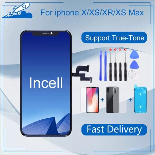 Elekworld Grade For iPhone X XS XR XS Max TFF LCD Incell Display Touch Screen Digitizer Replacement Assembly No Dead Pixel