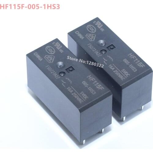 2PCS/lot Relay JQX-115F HF115F-005-1HS3 HF115F-012-1HS3 HF115F-024-1HS3 6PIN 16A