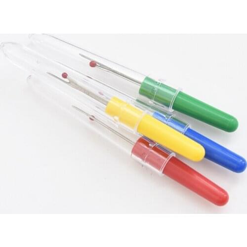 4PCS/set Sharp Stitches sewing Tool Safe Plastic Handle Craft Thread Cutter Seam Ripper Cross Stitch Sewing