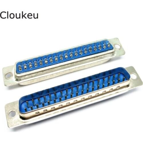 5Pcs DB37 Pin Male Solder cup connector DB37M serial port adapter