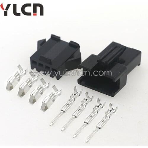Free shipping 5 sets/lot 4 pin Male Female Auto super waterproof Car connector