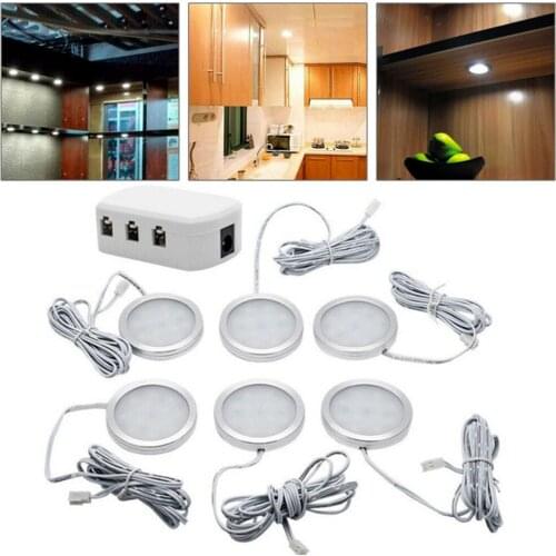 6 Pack Interior LED Spot Lights 12V LED Recessed Downlight 6000K White 240 LM Ceiling Fixture Dimmable Replacement For VW T4 T5