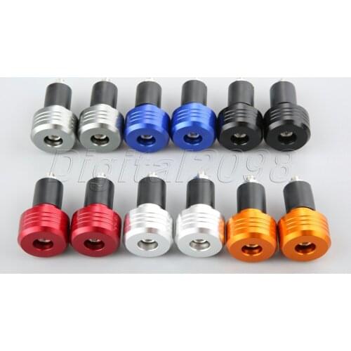 7/8" CNC Motorcycle Handlebars Bar Ends Grips Slider Vibration Heavy Weighted Handlebar Slugs Plug Handle Bar Sliders Dirt Bike
