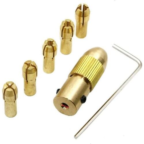 Mini Electric Drill Self-Tightening Drill Chuck Drill Chuck Set 0.5 To 3 Mm For Electric Drill 7 Pieces