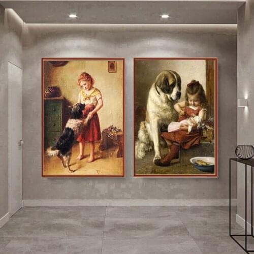 New 5D DIY Diamond Painting Embroidery Girl Portrait Puppy Square Round Rhinestone Diamond Mosaic Home Decoration Gift