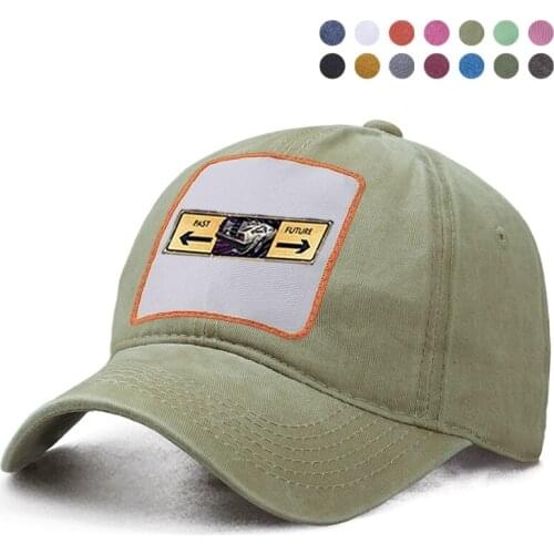 Back To The Future Baseball Cap Harajuku Hip Hop Dad Solid Trucker Hat Casquette Snapback Hats Woman Berets Ponytail Caps Gorras