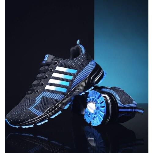 Damyuan Mens Shock Absorption Outdoor Leisure Sports Shoes Man Lightweight Hiking Cross-country Shoes Male Gym Training Sneakers