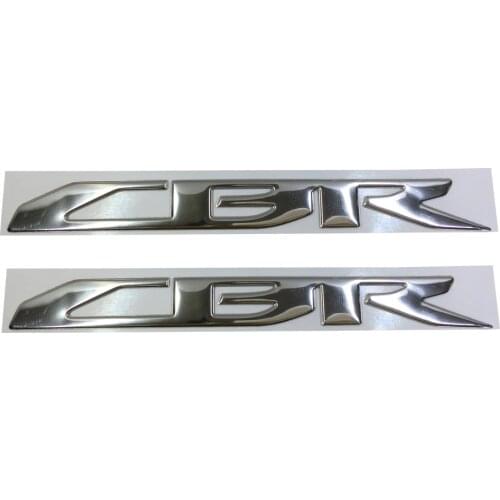 CHROME MOTORCYCLE EMBLEM BADGE DECAL 3D TANK WHEEL LOGO FOR HONDA CBR600RR CBR1000RR STICKER