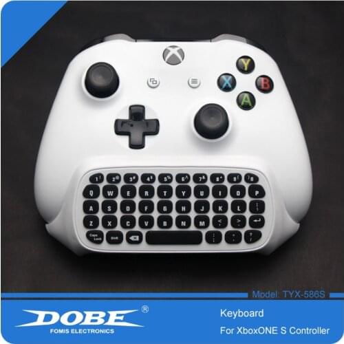 For Xbox One S Chatpad Mini Gaming Keyboard Wireless Chat Message KeyPad with Audio/Headset Jack for Xbox One Elite & Slim Gam
