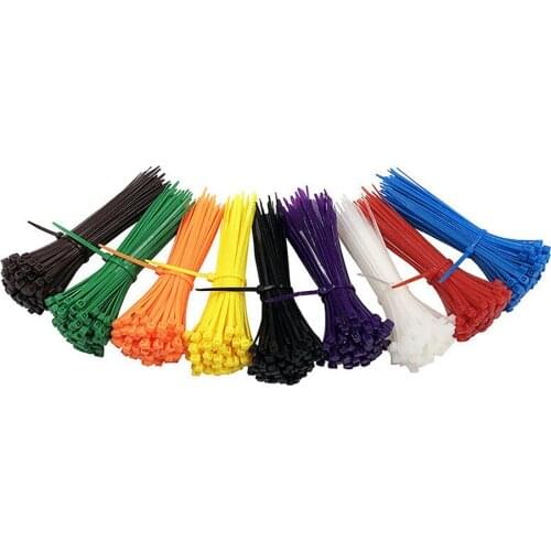 15Pcs 4*200mm Color Nylon Cable Tie Plastic Cable Tie Cable Self-locking Cable Tie
