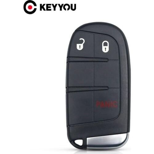 KEYYOU Car Key Case 2+1 BT For Chrysler For Jeep Grand Cherokee For Dodge Ram 1500 Journey Charger Dart Challenger Durango Fiat