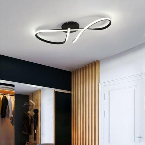 Modern led chandelier lighting for living room bedroom kitchen ceiling chandeliers Black Hallway indoor lighting AC110V 220V
