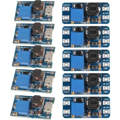 MT3608 DC-DC Step-up Converter Power Aupply Module for arduino Boost Step Up Board MT3608 28V Max Output 2A 10 PCS/LOT