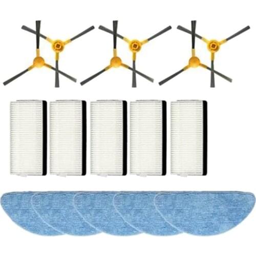 Side Brush + Filter + Mop Cloth for Neatsvor X500 X600 Robot Vacuum Cleaner Accessory Replacement Kit