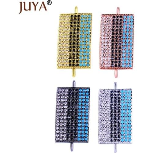 NEW design Luxury CZ Stone Estonia Flag Charms Connectors For Jewelry Making DIY Fashion Bracelets Necklace Jewellery Accessory