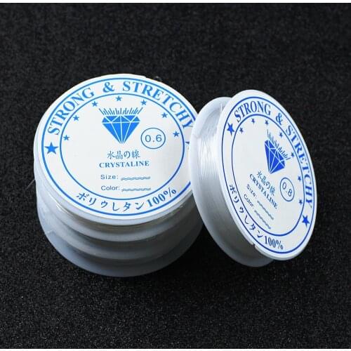 RBFHYER Transparent Strong Stretch Elastic tretch String 0.4-1.2mm For Jewelry Making DIY Fashion Necklace Bracelet