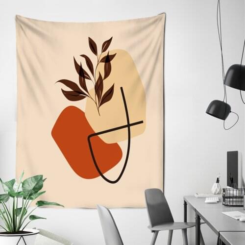 Psychedelic Mountains Wall Hangings Decor Tapestry Forest Mountains Art Handmade Digital Painting Landscape Retro Wall Cloth