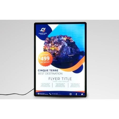 Real estate sign frame metal advertising led panel led logo sign