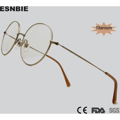 Silver Titanium Round Glasses Frame Women Ultra-Light Retro Prescription Eyeglasses Frames Woman Myopia Optical Frames