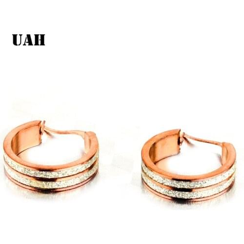 UAH Hot New Trendy Fashion Big Earrings Jewelry Wholesale Matte Large Size Circle Hoop Earrings For Women Jewelry 2019