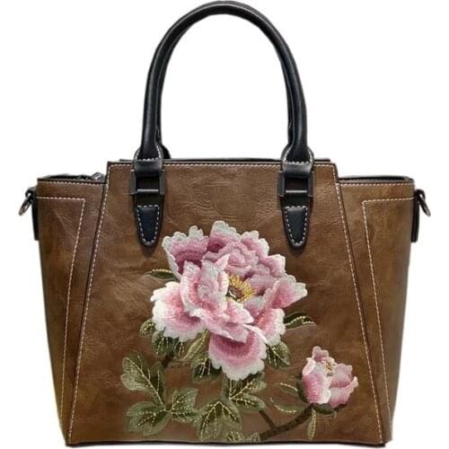 Bag women Chinese style embroidery luxury women tote bag wild personality womens shoulder bag original design authentic