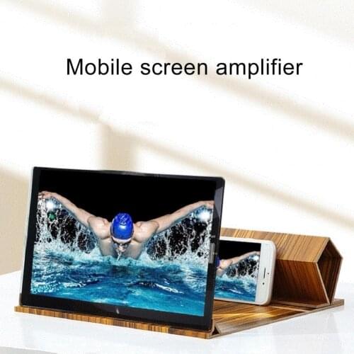 Phone Screen Magnifier 12 Inches Folding HD Video Amplifier Eye Protection Phone Holder for All Smartphones Best Gift