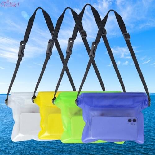 Waterproof Swimming Bag Drift Diving Shoulder Waist Pack Bag Underwater Mobile Phone Water Proof Pouch Bags Case Cover For Sport