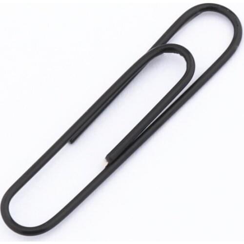 Good Quality Black 15/28/33/50mm Notebook Bookmark binder Paperclips Accessories Paper Clips Binding Office Stationary Supplies