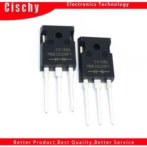 10pcs MBR30200PT TO-247 MBR30200 TO247 MBR30200PTG TO-3P 40A 100V Schottky diode