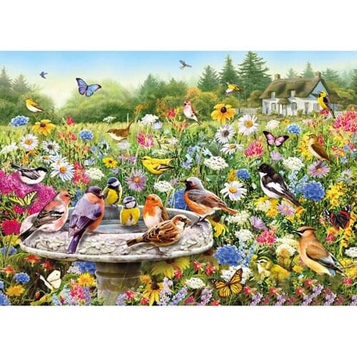 New 5D DIY Diamond Painting Full Square/Round AB Diamond "Flower and Bird" Embroidery Cross Stitch Gift Home Decoration Painting