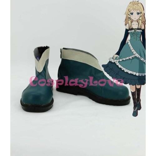 Black Bullet Tina Sprout Cosplay Shoes Boots Hand Made Custom-made For Halloween Christmas CosplayLove
