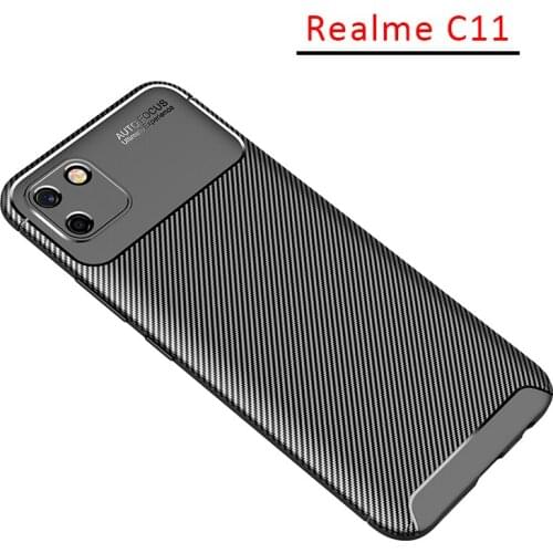 Case on realme c11 bumper cover for oppo realmi c 11 11c realmec11 protective phone coque back bag silicone matte soft tpu armor