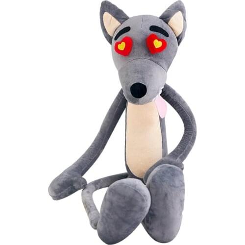 Flower heart wolf doll plush toy cute childrens toy pervert doll wholesale cartoon anime doll