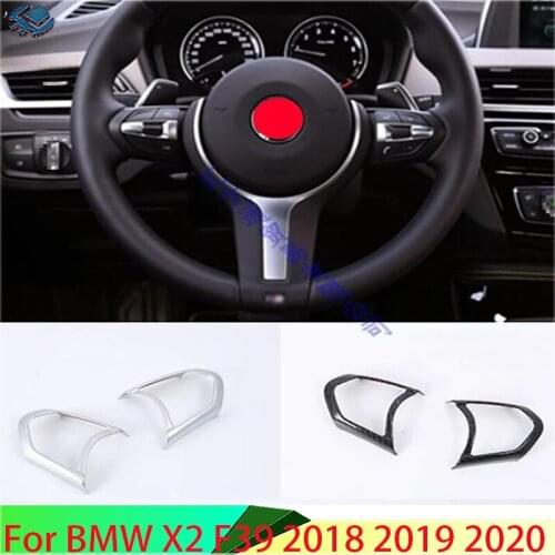 For BMW X2 F39 2018 2019 Steering Wheel Panel Cover Bezel Trim Insert Badge Molding Garnish