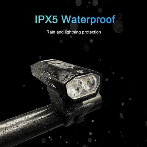 Cycling MTB Bicycle Head Rear Light Front Light USB Rechargeable 400 Lumens 1200MA Waterproof With Tail lights