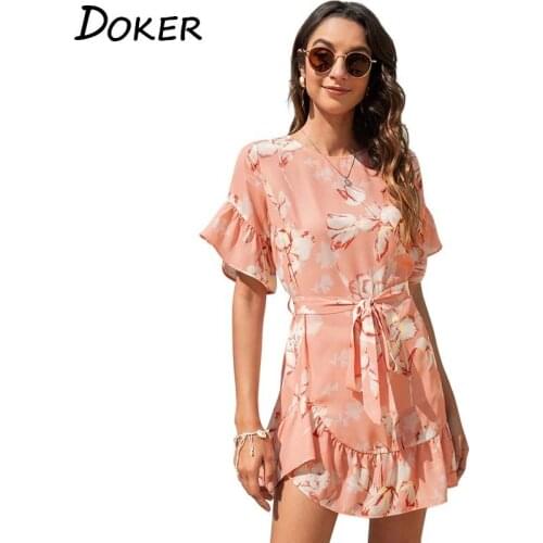 Doker Pink Summer Dresses
