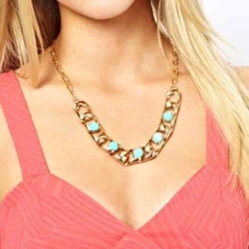 European And American big-name Fashion Jewelry Necklace Ms. Short Chain Necklace Personality Concise Beautiful