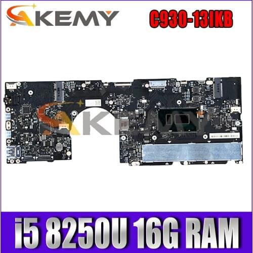 EYG70 NM-B741 for Lenovo Yoga C930-13IKB laptop motherboard CPU i5 8250U 16G RAM 5B20S72098 has been fully Mainboard