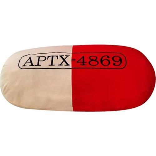 Detective APTX-4869 anime plush pillow Jimmy Kudo Transform capsule stuffed pillow doll Sofa cushion childrens day gift