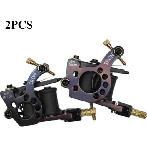 2pcs Hot Sale 10 Warps Coils Tattoo Machine Guns For Liner Shading Tattoo Machine Gun Supply Free Shipping
