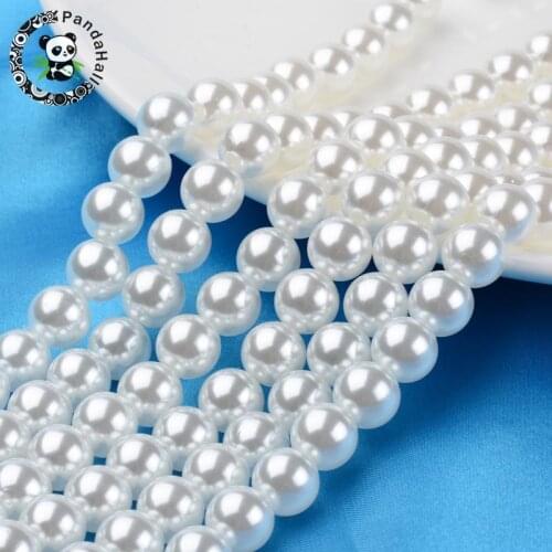 4500pcs 6mm ABS Imitation Pearl Round Acrylic Beads White Pearl Beads for Jewelry Making DIY BraceletAccessories Hole: 1mm