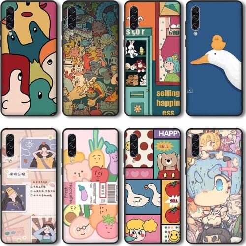 Trendy Creative Cartoon Phone Case for OPPO Reno Z 2Z 3 4 Pro SE Ace K7 K9 Case Soft TPU Silicone Bumper Cover