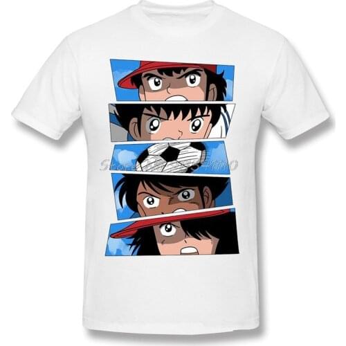 BALL IS LIFE Tops Clothes Streetwear Design Captain Tsubasa About Football Anime Cotton Men T-Shirt