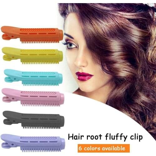 6pcs Hair Root Fluffy Clip Set Hair Curler Clamps Perm Rods Hair Rollers DIY Hairdressing Beauty Styling Clip