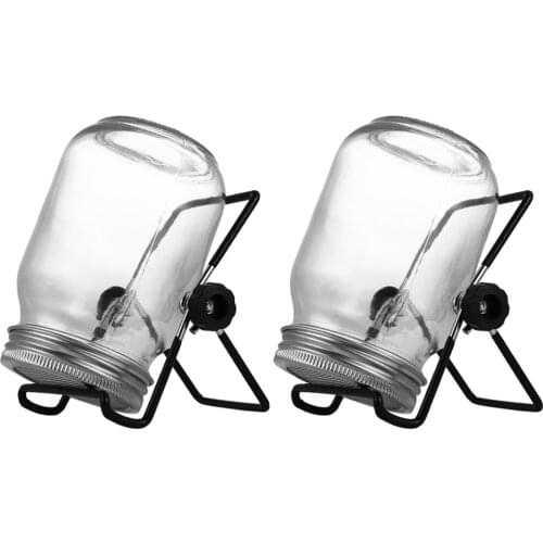 2 Sets 500ml Glass Sprouter Jar Seeds Sprouting Jar Kit For Home Kitchen Garden Mason Sprouting Jar Kit With Lid And Rack