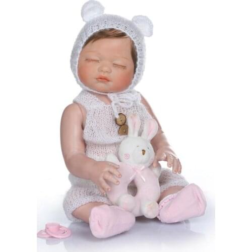 NPK Doll 50CM full silicone reborn baby doll Girl bebes reborn hand paint red skin rooted hair waterproof bath toy bonecas