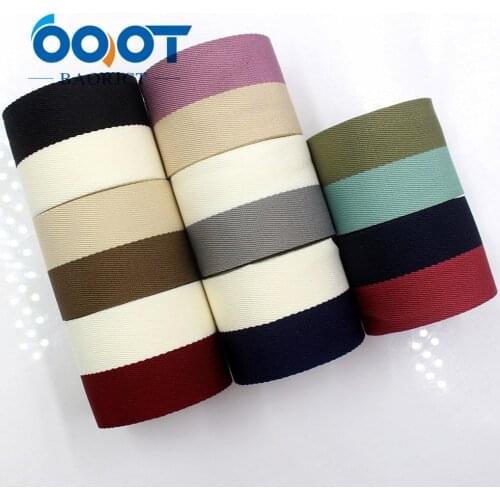 OOOT BAORJCT I-181103-129,38mm 10yards Double-sided two-color striped ribbon DIY handmade bow headdress gift wrap materials