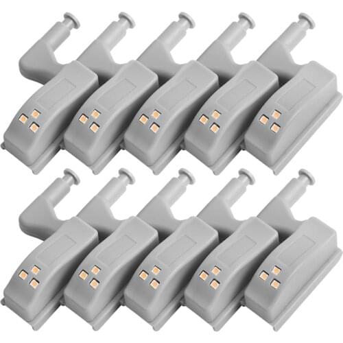 5/10pcs LED Cabinet Hinge Night Light Sensor Light For Kitchen Living Room Bedroom Wardrobe Closet Cupboard Door Lamp